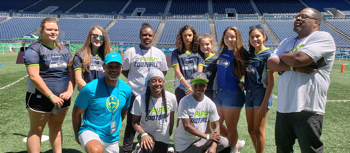 Girls Dominating Flag Football